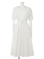 【an another angelus】ハンカチーフ衿コットンワンピース/LAVENDER