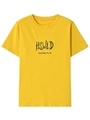 手書きロゴプリントTシャツ/イエロー