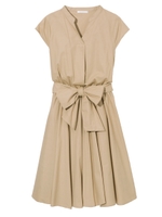 PEACH JOHN/ウエストリボンフレアワンピ/ベージュ