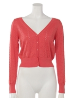 Vニットカーデ/ブラック