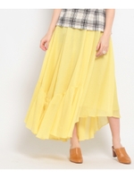 ブライトスパンボイルマキシスカート/レモンイエロー(031)