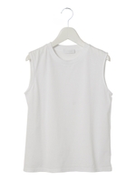 ベーシックノースリTシャツ/WHITE