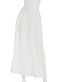 [GREED]TUMBLER SATIN Wide Pants/WHITE
