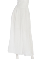 [GREED]TUMBLER SATIN Wide Pants/WHITE