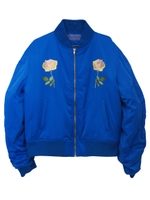 ローズ刺繍ブルゾン/black