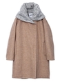 HOODED ZIP COAT/ベージュ
