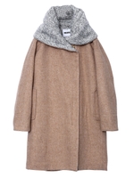 HOODED ZIP COAT/ベージュ