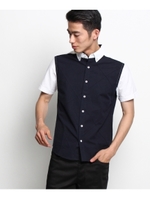 ピンタックボタンダウンシャツ/オフホワイト(003)