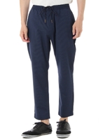 【AZUL by moussy】TRPUストライプイージーパンツ/柄NVY