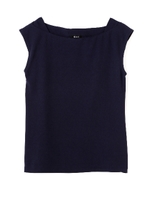 ジョーゼットブラウス/ネイビー(120)