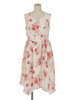 アイリスフラワーイレヘムワンピ/マスタード