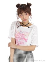 プリントTシャツ/ホワイト