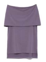 ベア天オフタートルトップス/VIOLET