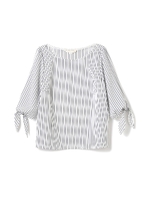 [ウォッシャブル]ペンシルストライプ/ホワイト(030)