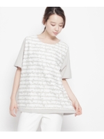 オパールカラーボーダープルオーバー/ライトグレー(411)