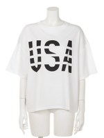 USA LOGO Tシャツ/WHT