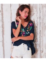 【anap mimpi】カラフル刺繍チュニック/NVY