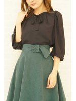 ボリュームスリーブリボンブラウス/エクリュ1(031)