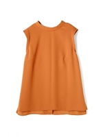 マットサテンバックシャンブラウス/キャラメル4(044)