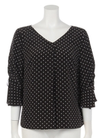 袖ギャザーブラウス/マスタード