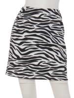 アニマルパターンタイトスカート/WHT