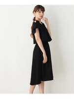 肩スリットリボンワンピース/ナチュラル(050)