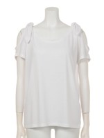 オープンショルダーリボンTOPS/D/PNK