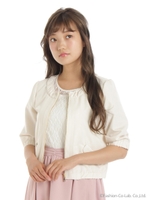 ノーカラーブルゾン/シロ