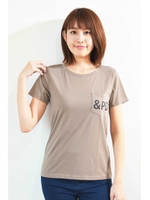 ロゴポケットクルーネックTシャツ/ホワイト(030)