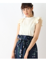 SupremeLa.La. ギャザーブラウス/ブルー系(095)