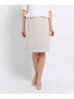 【洗える】ジャンヌストレッチスカート/ライトベージュ(051)