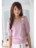 肩リボンオフショルビジューＰ／Ｏ/オフ