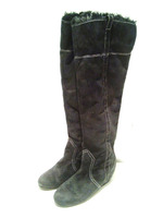 【Funny show】折り返しインヒールニーハイブーツ