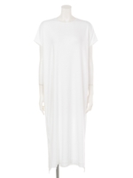 【BED&BREAKFAST】DRY COTTON Dress/WHITE