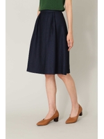 ツイルタックフレアースカート/グレー(020)