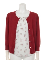 ラッフルスリーブプリントツイン/クロ