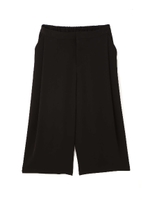 ◆大きいサイズ◆ジョーゼットタックキュロットパンツ/ブラック(010)