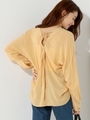 〓○Munich バックレース ブラウス / ミューニック/YELLOW
