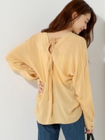 〓○Munich バックレース ブラウス / ミューニック/YELLOW