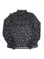 Look sour ブラウス/ブラックフラワー