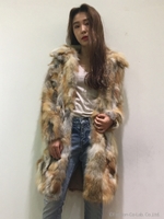 Red Fox Fur Coat/BROWN