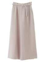 【パンツ】クリーミーダブルクロスワイドパンツ/ピンク