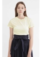 ベニータクルーネックTシャツ/LEMON(060)