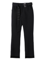 FLARED PANTS WITH BELT/ブラック