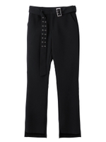 FLARED PANTS WITH BELT/ブラック