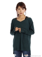 カシミアタッチVネックアンサンブル/ベージュ