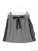 デコラティブラインスカート/グレー