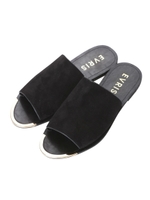 トゥチップフラットサンダル/BLK