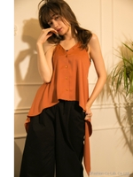ドレッシーキャミブラウス/orange