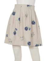 フラワースカート/ベージュ